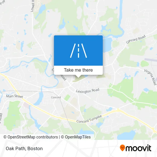 Oak Path map