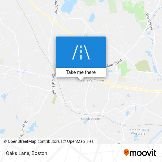 Mapa de Oaks Lane