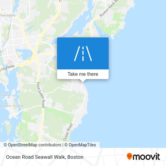 Ocean Road Seawall Walk map