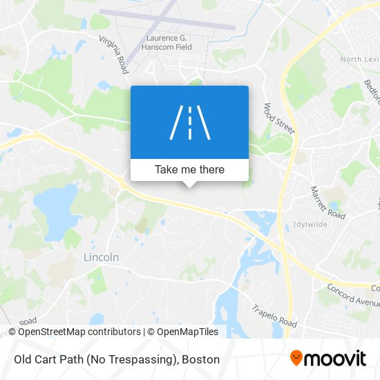 Old Cart Path (No Trespassing) map