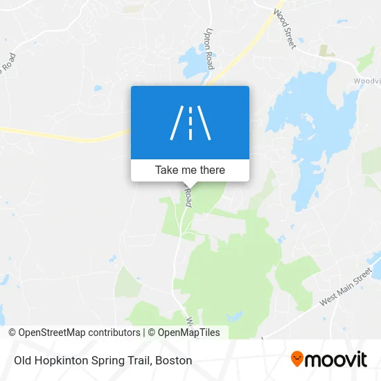 Old Hopkinton Spring Trail map