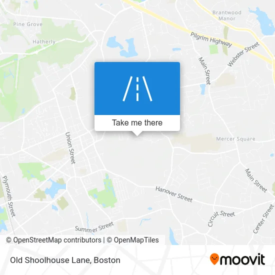 Old Shoolhouse Lane map