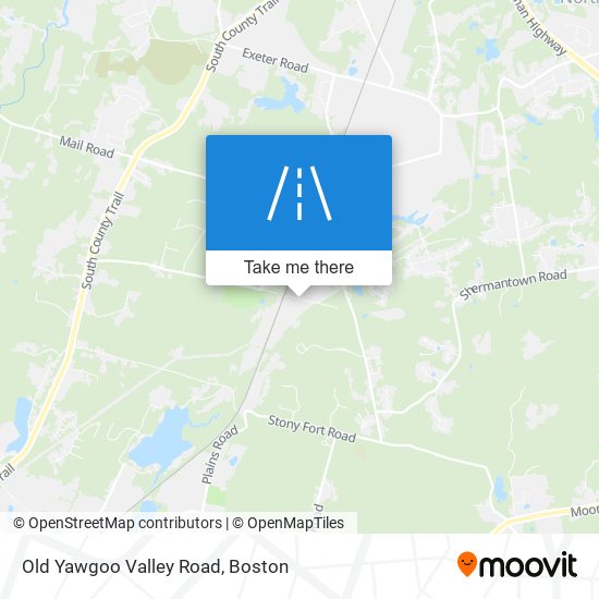 Mapa de Old Yawgoo Valley Road