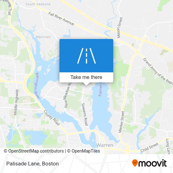 Mapa de Palisade Lane