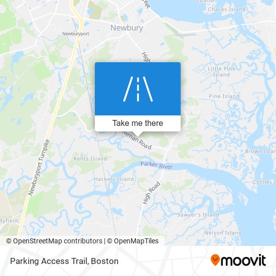 Parking Access Trail map