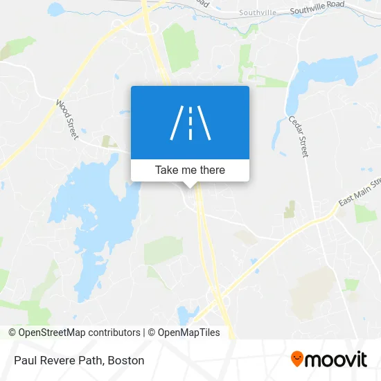 Paul Revere Path map