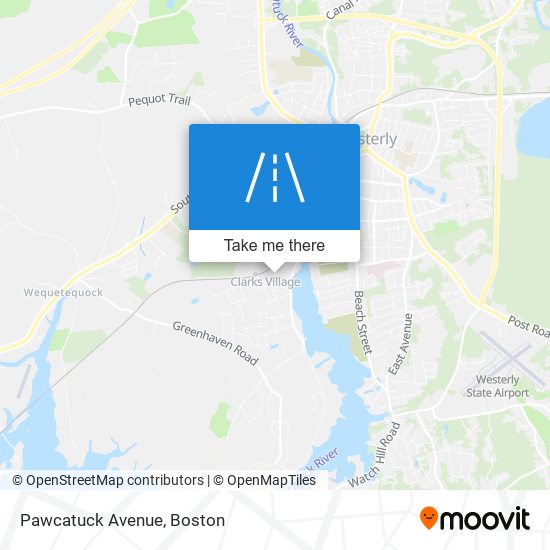 Mapa de Pawcatuck Avenue