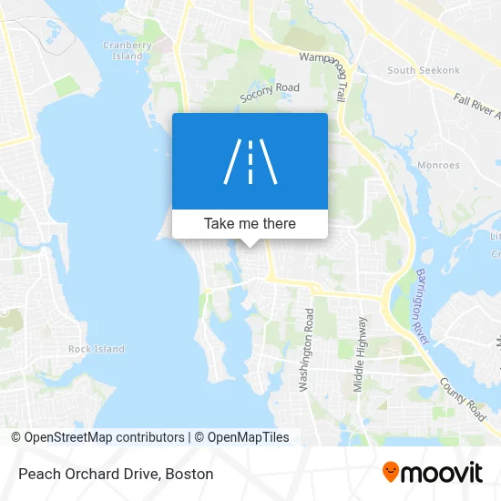 Peach Orchard Drive map