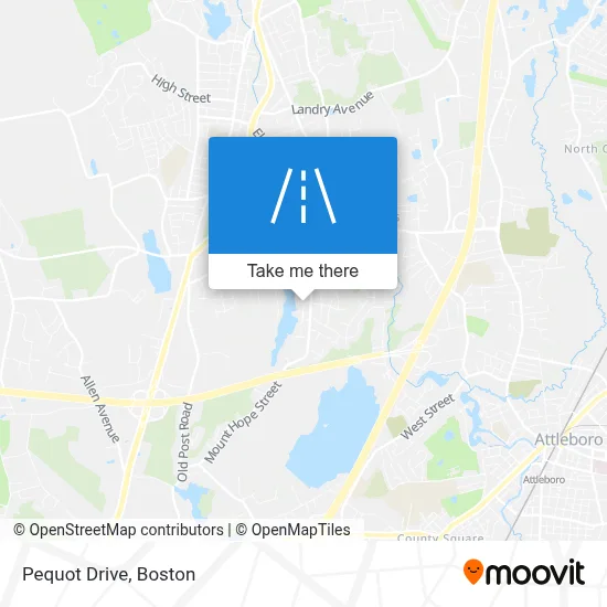 Pequot Drive map
