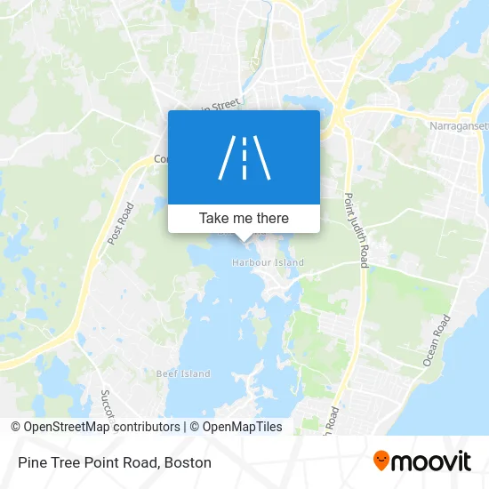 Pine Tree Point Road map