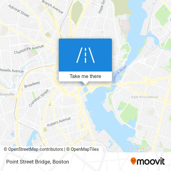 Point Street Bridge map