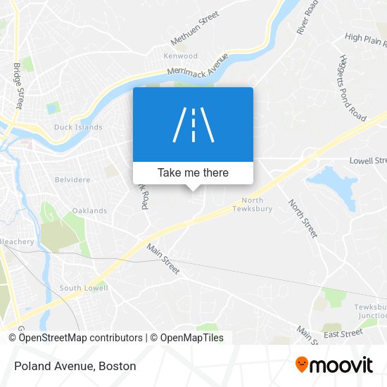 Mapa de Poland Avenue