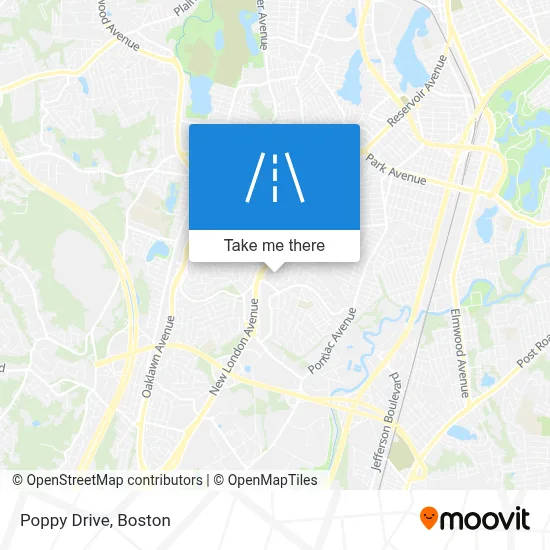 Poppy Drive map