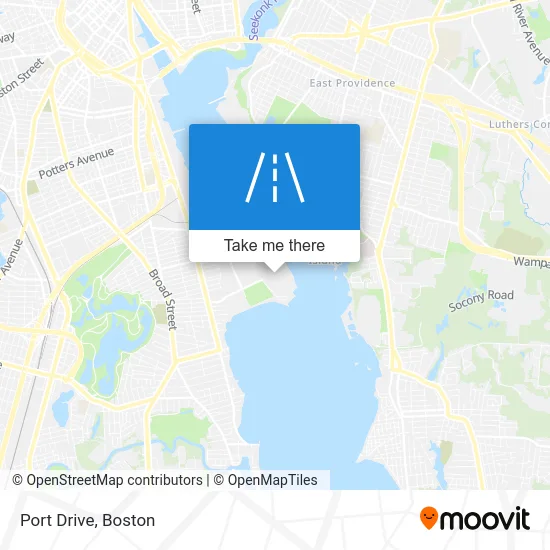 Port Drive map