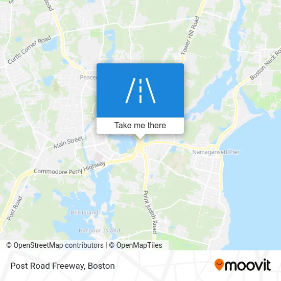 Post Road Freeway map