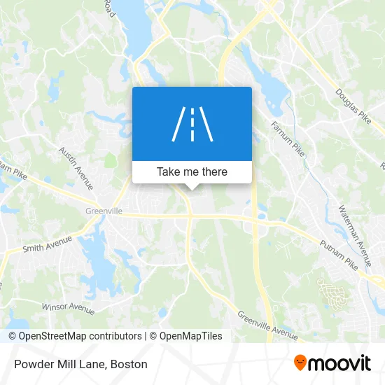 Powder Mill Lane map