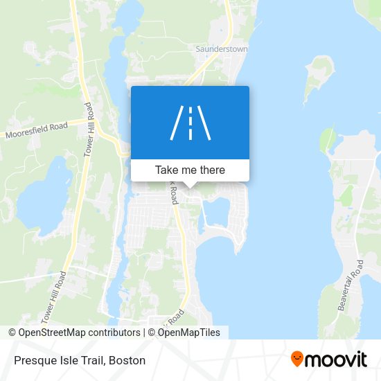 Mapa de Presque Isle Trail