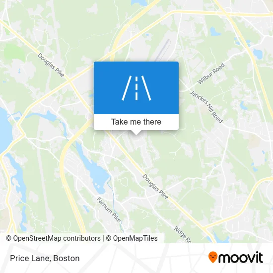 Price Lane map