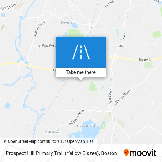 Prospect Hill Primary Trail (Yellow Blazes) map