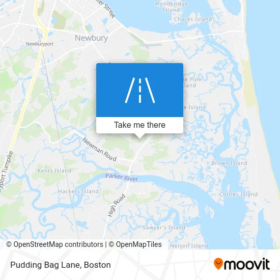 Pudding Bag Lane map