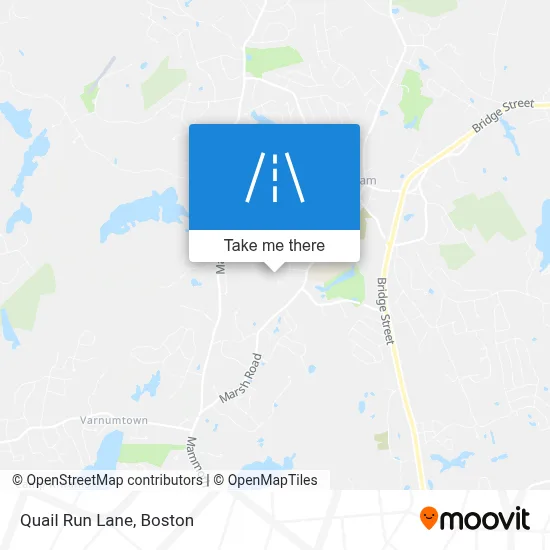 Quail Run Lane map