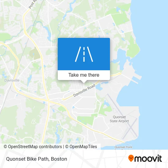 Quonset Bike Path map