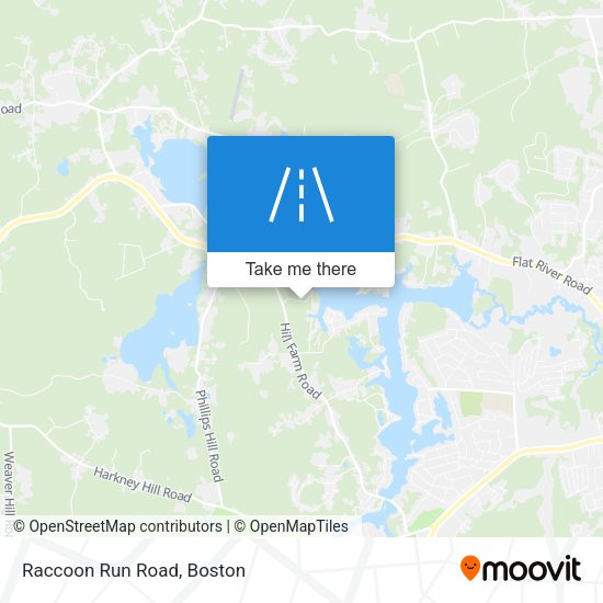 Mapa de Raccoon Run Road