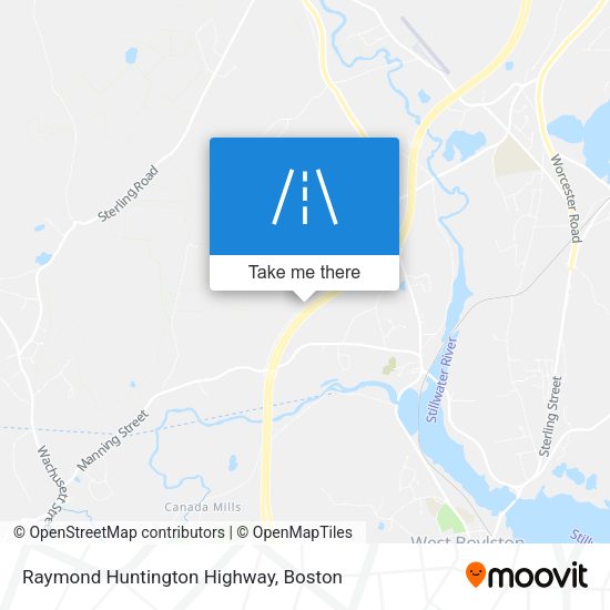 Raymond Huntington Highway map