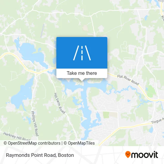 Raymonds Point Road map