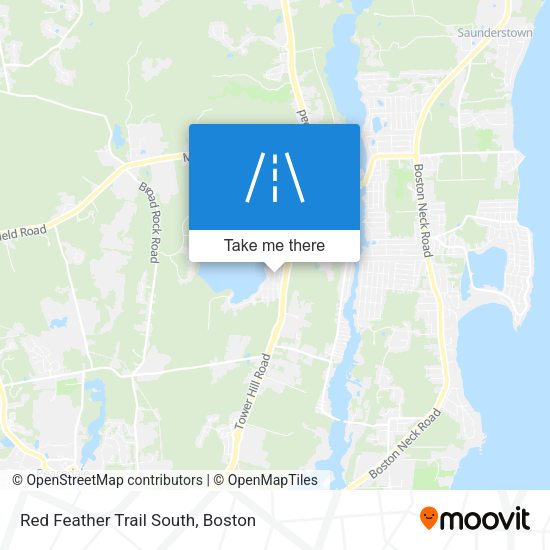 Mapa de Red Feather Trail South