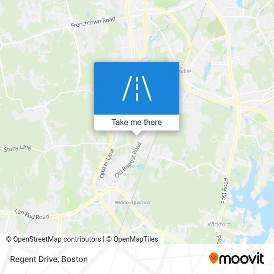 Regent Drive map
