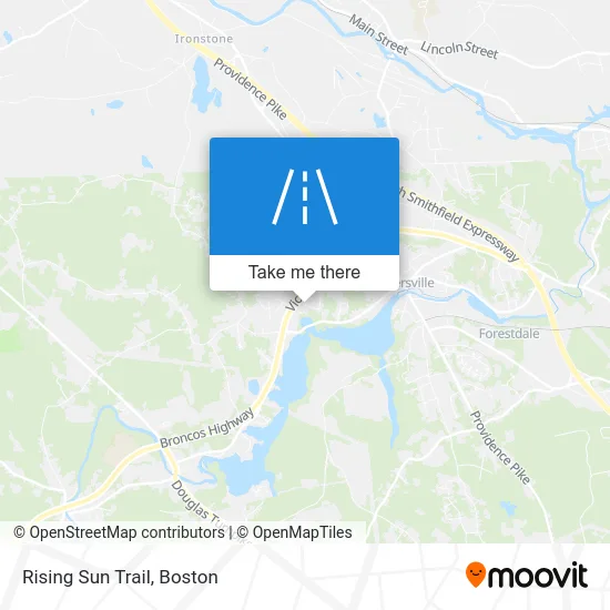 Rising Sun Trail map