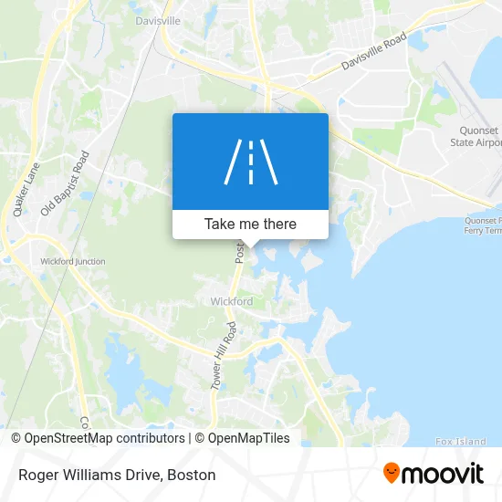 Roger Williams Drive map
