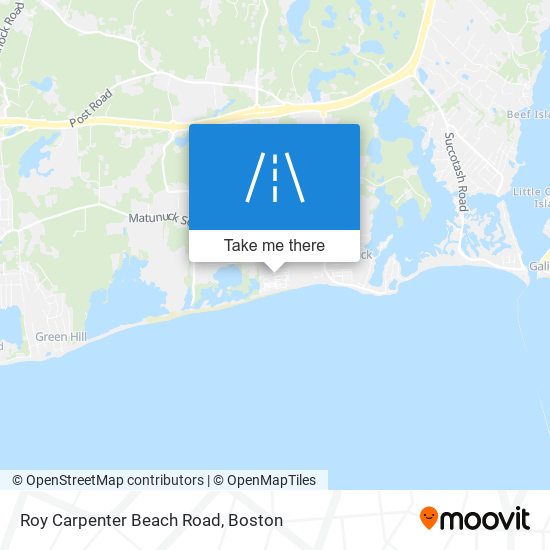Roy Carpenter Beach Road map