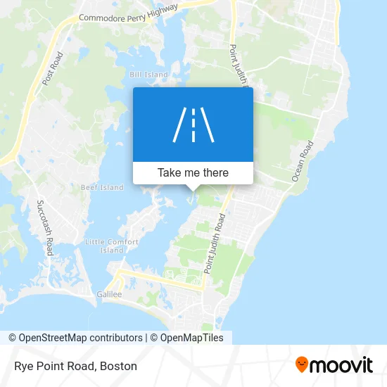 Rye Point Road map