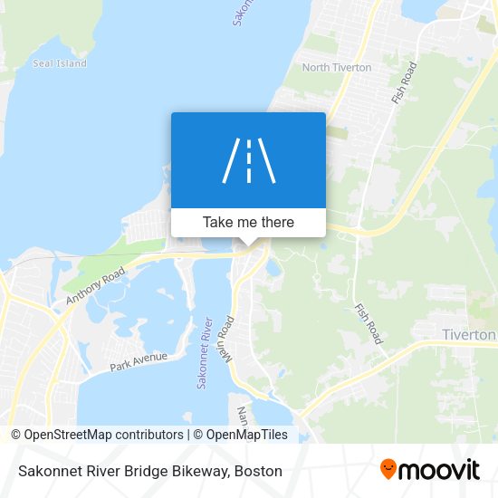 Sakonnet River Bridge Bikeway map
