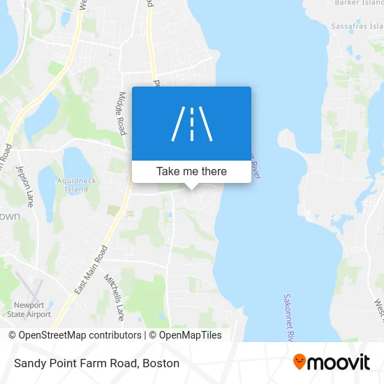 Sandy Point Farm Road map