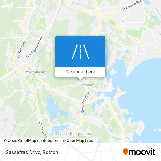 Sassafras Drive map