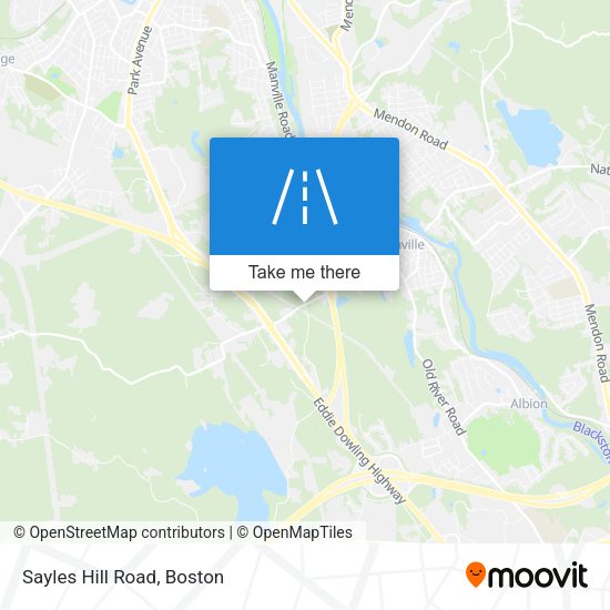 Sayles Hill Road map