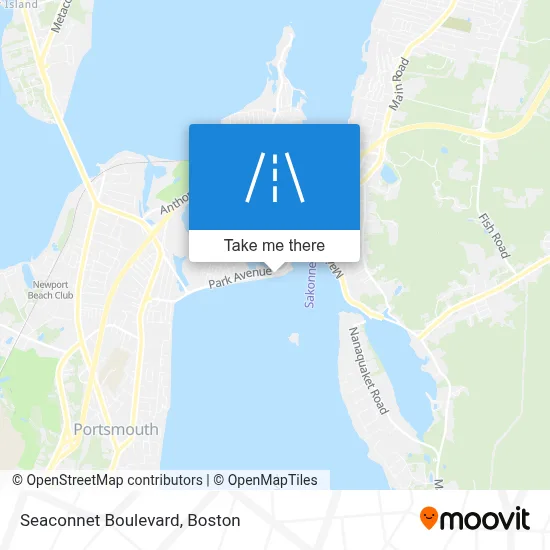 Seaconnet Boulevard map