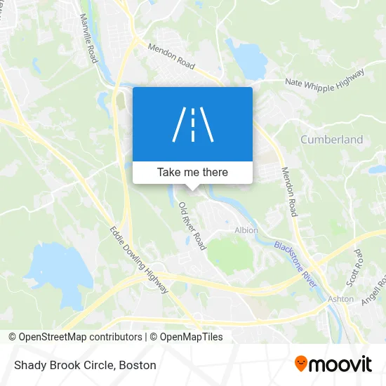 Shady Brook Circle map