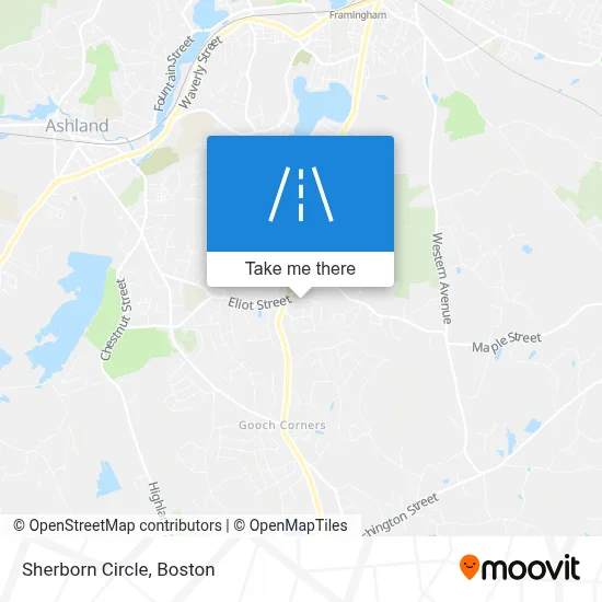Sherborn Circle map