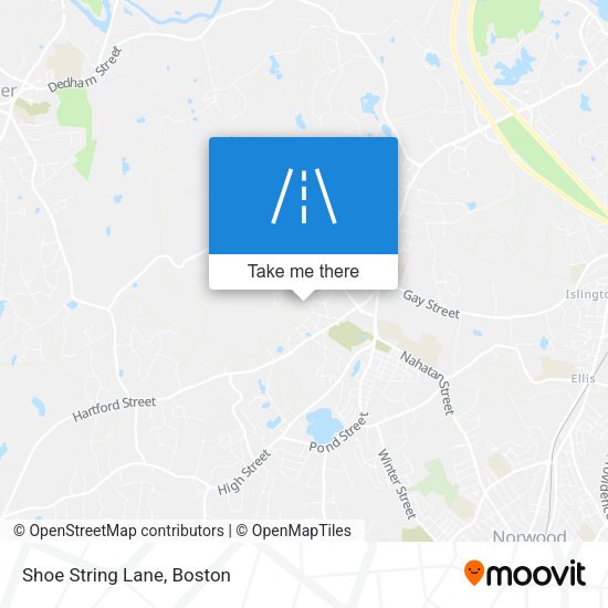 Mapa de Shoe String Lane