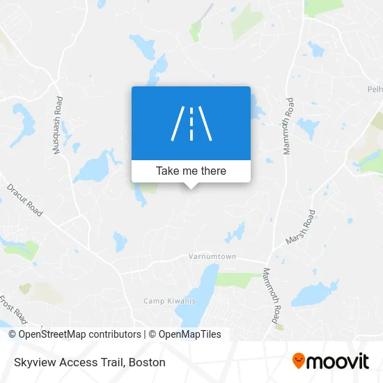 Skyview Access Trail map