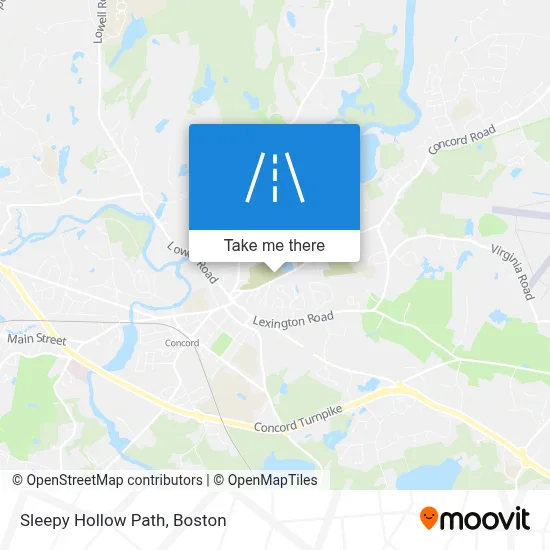 Sleepy Hollow Path map