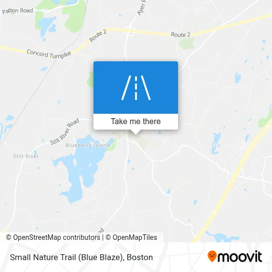 Small Nature Trail (Blue Blaze) map