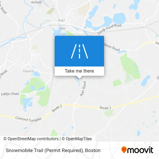 Snowmobile Trail (Permit Required) map