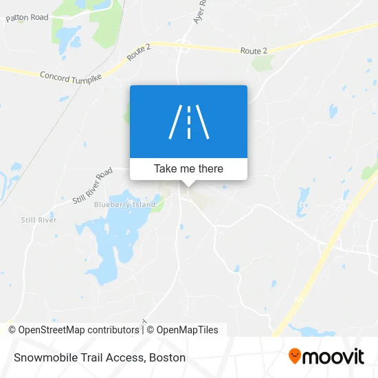 Snowmobile Trail Access map