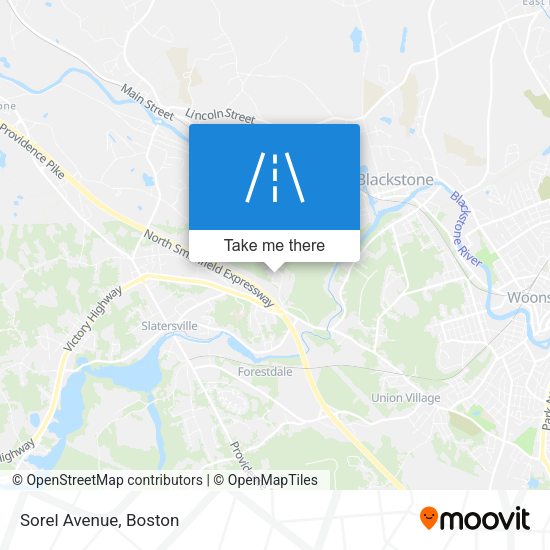 Mapa de Sorel Avenue