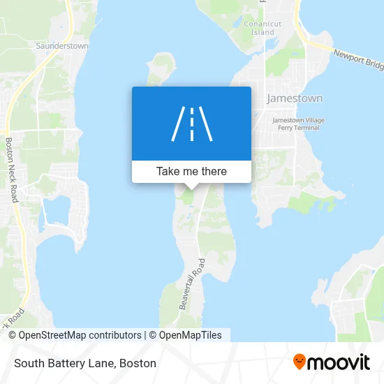 South Battery Lane map